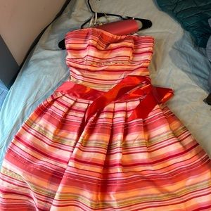 Talbots strapless dress size 4 w/matching clutch